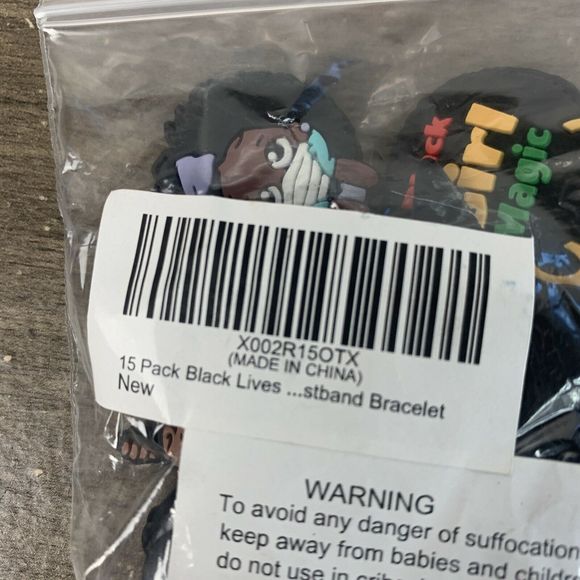 2pk - 30 Pcs Shoe Charms Black Lives Matter Girl Magic Fits for PVC Clog Sandals - Picture 6 of 10